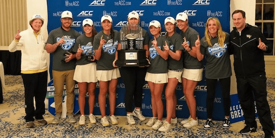 Wake Forest women's golf team (Wake Forest Athletics Photo)