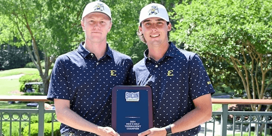 Mats Ege (left) and Matty Dodd-Berry (ETSU Athletics Photo)