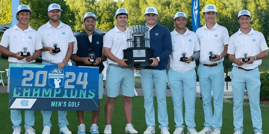 North Carolina men's golf team (UNC Athletics Photo)