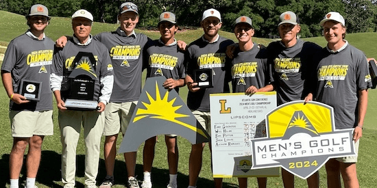 Lipscomb men's golf team (Lipscomb Athletics Photo)