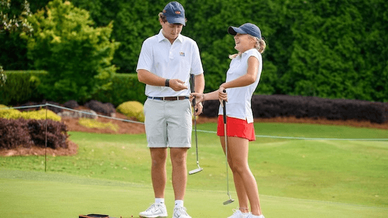 Will Hartman (left) and Gianna Clemente (USGA Photo)