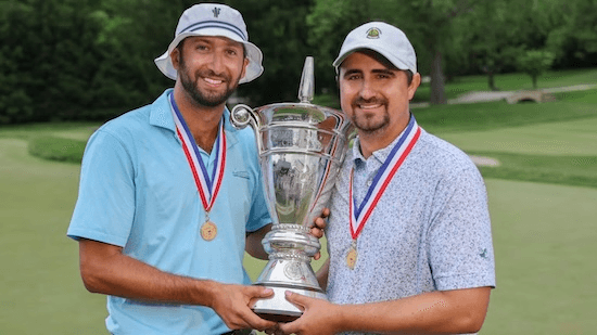 Sam Engel (left) and Brian Blanchard (USGA Photo)