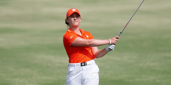 Annabelle Pancake takes the lead at the Sea Island Women's Amateur