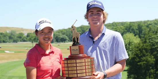 Clara Ding (left) and Pennson Badgett (AJGA Photo)