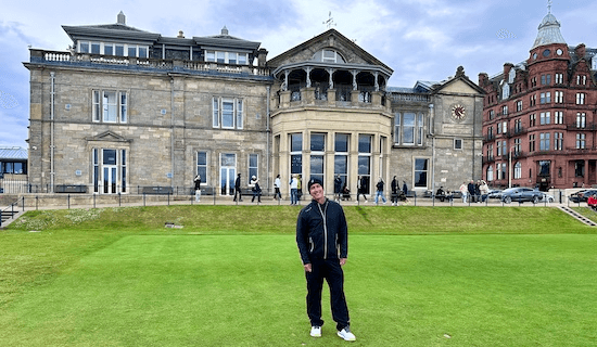 The author got in off the singles draw at The Old Course 