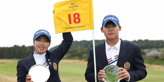 Hyosong Lee (left) and Seonghyeon An (Royal and Ancient Photo)