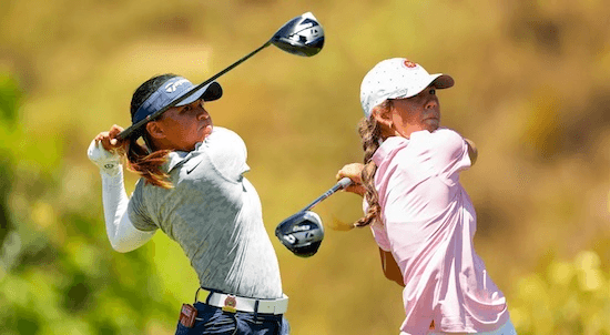 Rianne Malixi (left) and Asterisk Talley (USGA Photo)