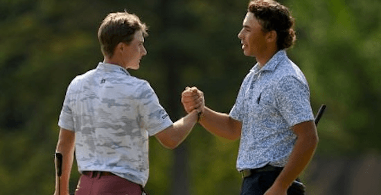 Blades Brown (left) and Trevor Gutschewski (USGA Photo)