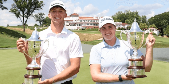 Avery McCrery, Baylor Larrabee win the Junior PGA Championship