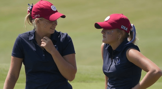 USA dominates the first day of Junior Solheim Cup