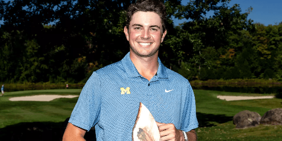 Hunter Thomson wins second collegiate title (Golf Canada photo)