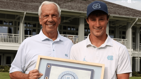 Roy Williams (left) and David Ford (UNC Athletics Photo)