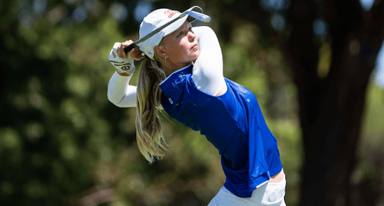 Raegan Denton leads after round one of the Australian Women's Amateur