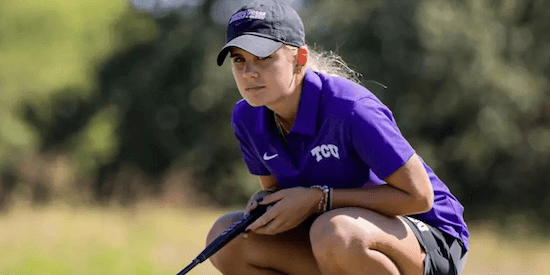 Camille Min-Gauthier finishes second to lead TCU (TCU Athletics Photo)
