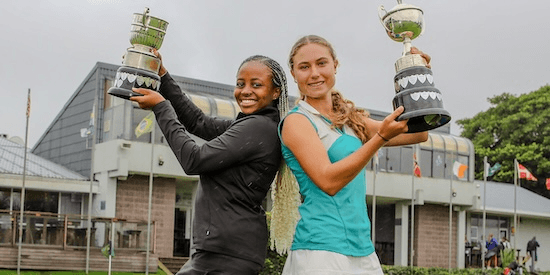 Mogomotsi Sebata (left) and Kesha Louw (GolfRSA Photo)