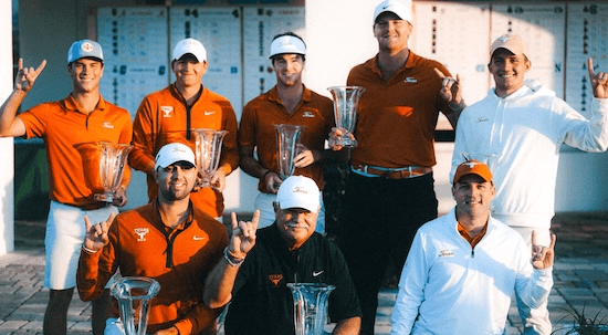 Texas men's golf team (Texas Athletics Photo)