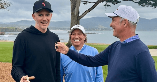 Josh Medcalf and David Hilfman get interviewed after their win