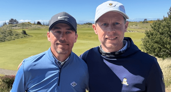 Brett Widner and Matt Littleton go low on moving day at AGC Bandon Dunes