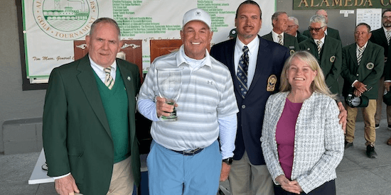 Chris Miller wins the Alameda Commuters Senior in a playoff