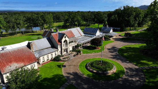 The Honors Course clubhouse and The Honors Circle