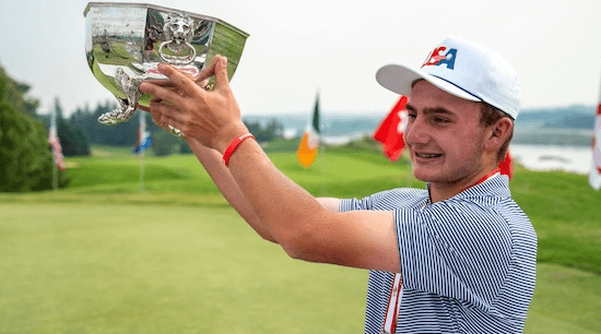 Mawhinney after '24 Canadian Amateur victory (Golf Canada Photo)