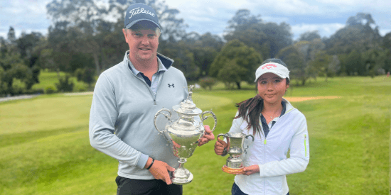 Mitch Van Noord & Sara Knevitt (Golf Australia photo)