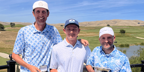 From L-R - Jeremy Gearhart, Adam Yount and Matt Cohn (NCGA photo)