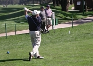 Goes on to win the hole and match