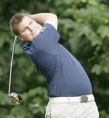 Takes two-stroke victory