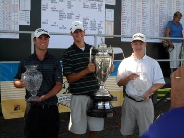 Patrick Bauer, Champion Grant Rappleye and Pace Johnson