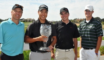 Randy Haag, champion Keith Okasaki, runner-up Kyle Prolo <br> and Grant Rappleye