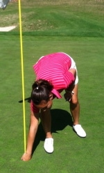 Junior Kassandra Komma posted<br> 2 hole-in-ones on Wednesday.