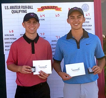 Chase Nicolai (left) and Cole Young <br>AmateurGolf.com photo