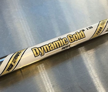 True Temper's Dynamic Gold AMT shafts feature Ascending Mass Technology.