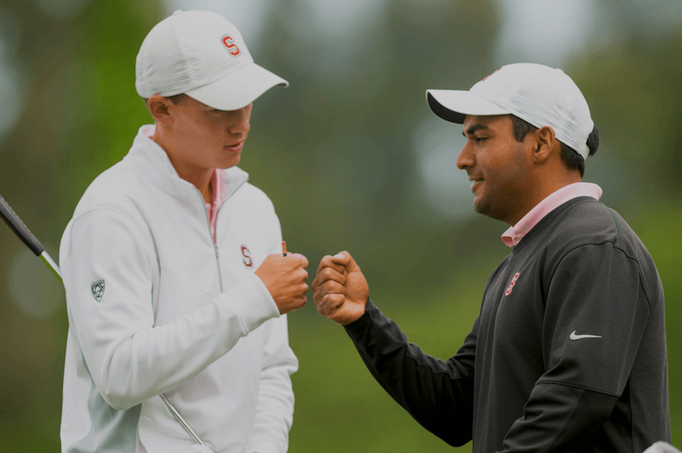 Medalists Maverick McNealy and Viraat Badhwar (Photo by Darren Carroll/USGA)