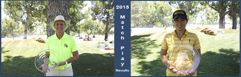 Senior Champion Liz Waynick (left) and Open Champion Saki Iida (right) (AWGA photo)