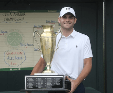 2015 CDGA Amateur champion Alex Burge (CDGA photo)