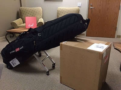 Packed and ready: Waiting for Ship Sticks pickup