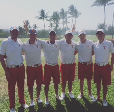 Amer Ari Champions USC (Courtesy USC men's golf)