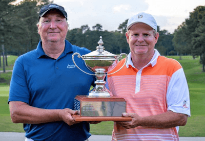 Mike Krulich and Pete DeTemple are Virginia Four-Ball winners <br>(Photo Courtesy of VSGA)</br>