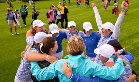 GB&I celebrates Curtis Cup win <br>(USGA Photo)</br>