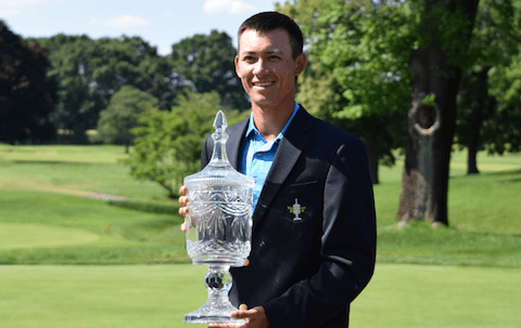 Fred Wedel with Northeast Amateur trophy