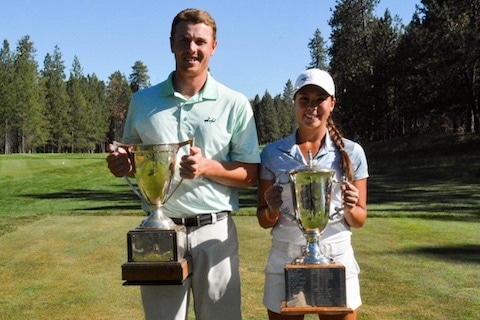 Oregon Amateur winners Conner Barr and Krissy Peterson