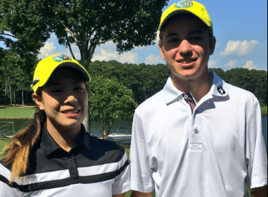 AJGA Rolex TOC winners Paphangkorn Tavatanakit and Davis Shore <br>(AJGA Photo)</br>