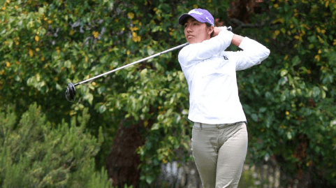 Sabrina Iqbal watches a shot on Friday at the California Women's Amateur <br>(NCGA Photo)</br>