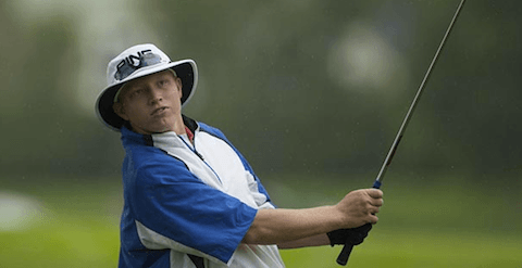 Travis Vick during raining Junior PGA second round <br>(PGA of America Photo)</br>