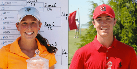 Ellie Slama (L) and Gabe Spach <br>(PNGA Photo)