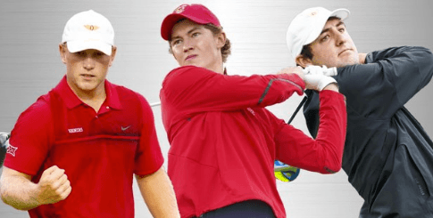 Brad Dalke (L), Maverick McNealy (C) Scottie Scheffler<br>(USGA Photo)