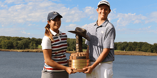 Paphangkorn Tavatanakit (L) and Noah Norton (R) <br>(AJGA Photo)