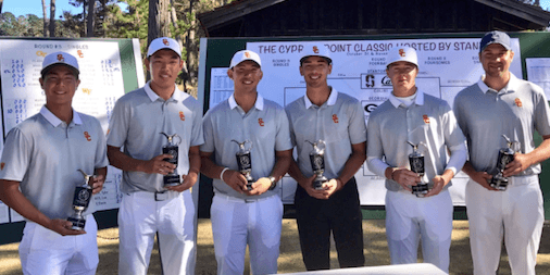 The victorious USC team <br>(USC Athletics Photo)